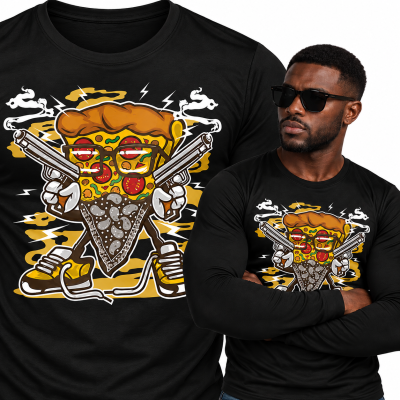 LONGSLEEVE ANIMOWANY  PIZZA GANGSTER